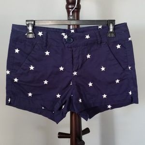 Navy with embroidered stars